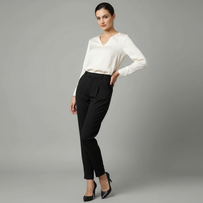 Bianca Trousers | Women's Black Pants with Elegant Design
