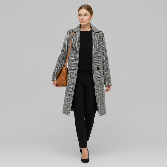 Elegant Long Wool Coat | Women's Winter Coats