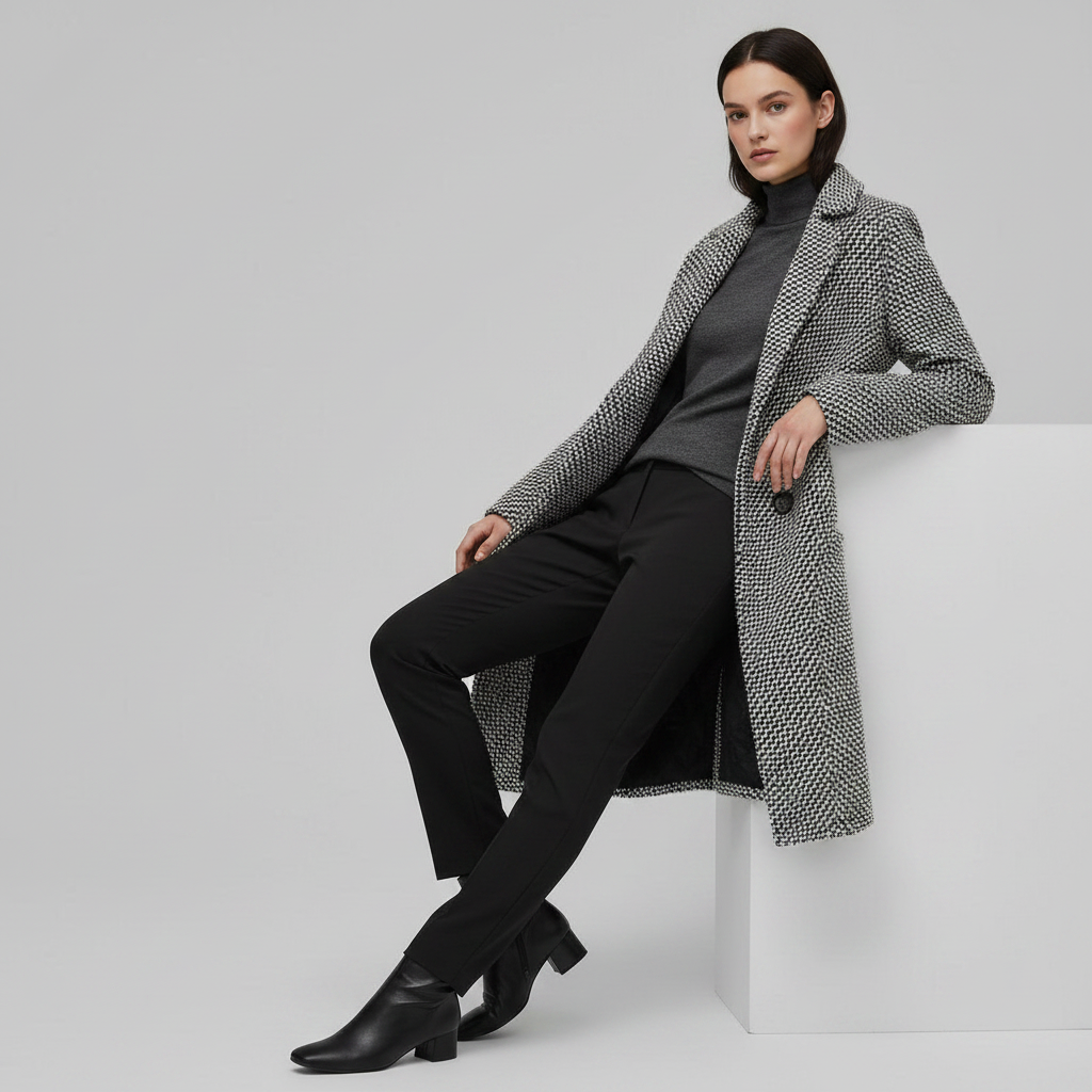 Elegant Long Wool Coat | Women's Winter Coats