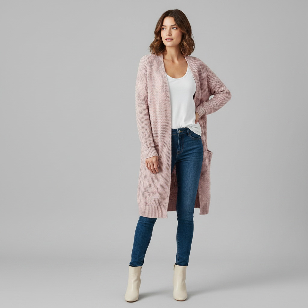 Elegant Women's Cardigan | Cozy Black Cardigan Sweater