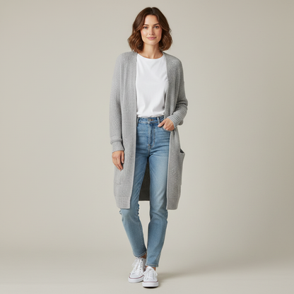 Elegant Women's Cardigan | Cozy Black Cardigan Sweater