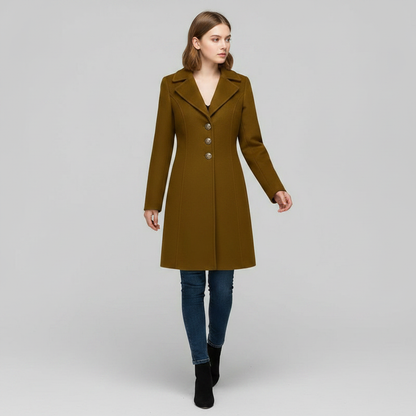 Elegant Wool Coat | Women's Winter Outerwear