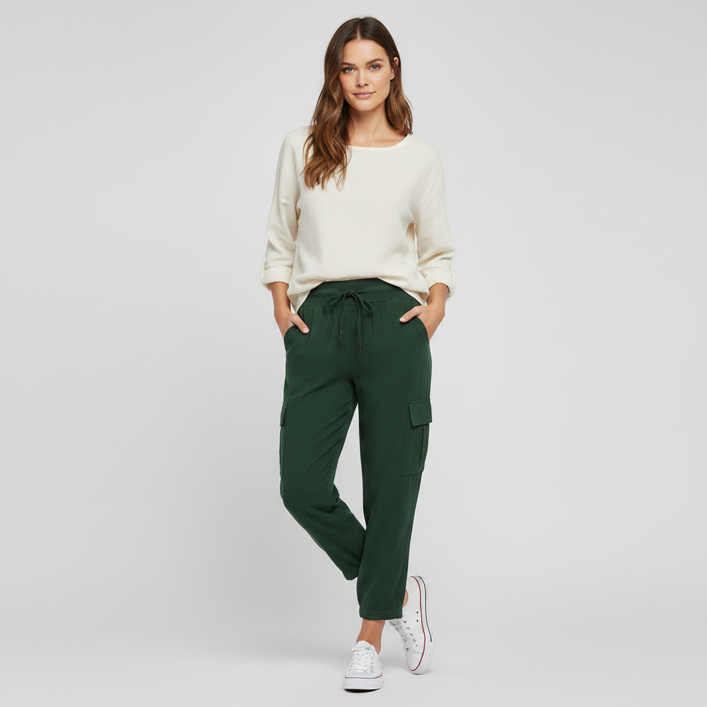 Jana Casual Trousers | Women's Pants with Pockets