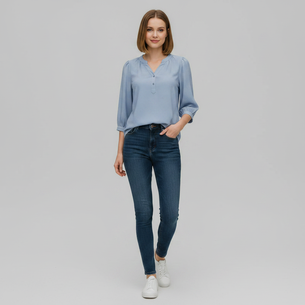 Silk Patchwork Blouse | Women's Summer Top