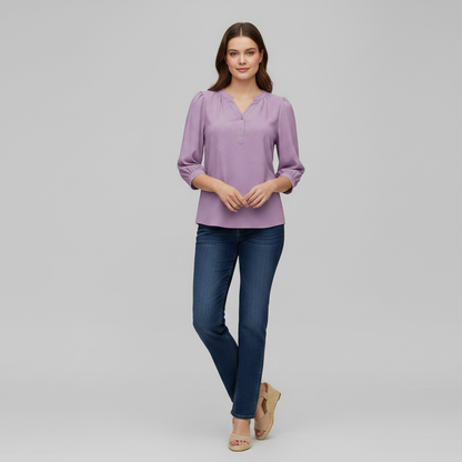 Silk Patchwork Blouse | Women's Summer Top