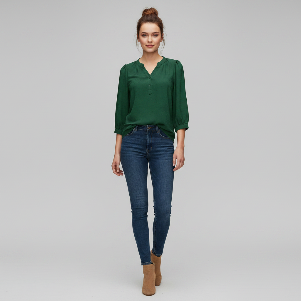 Silk Patchwork Blouse | Women's Summer Top