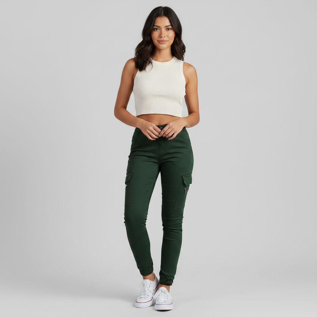Urban Chic | Women's Cargo Pants with Pockets