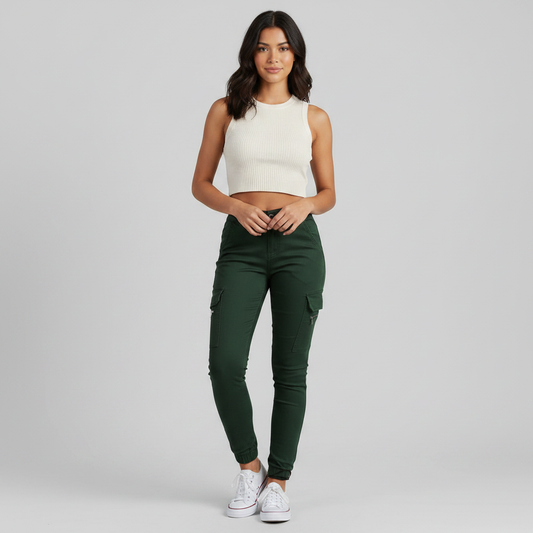 Urban Chic | Women's Cargo Pants with Pockets