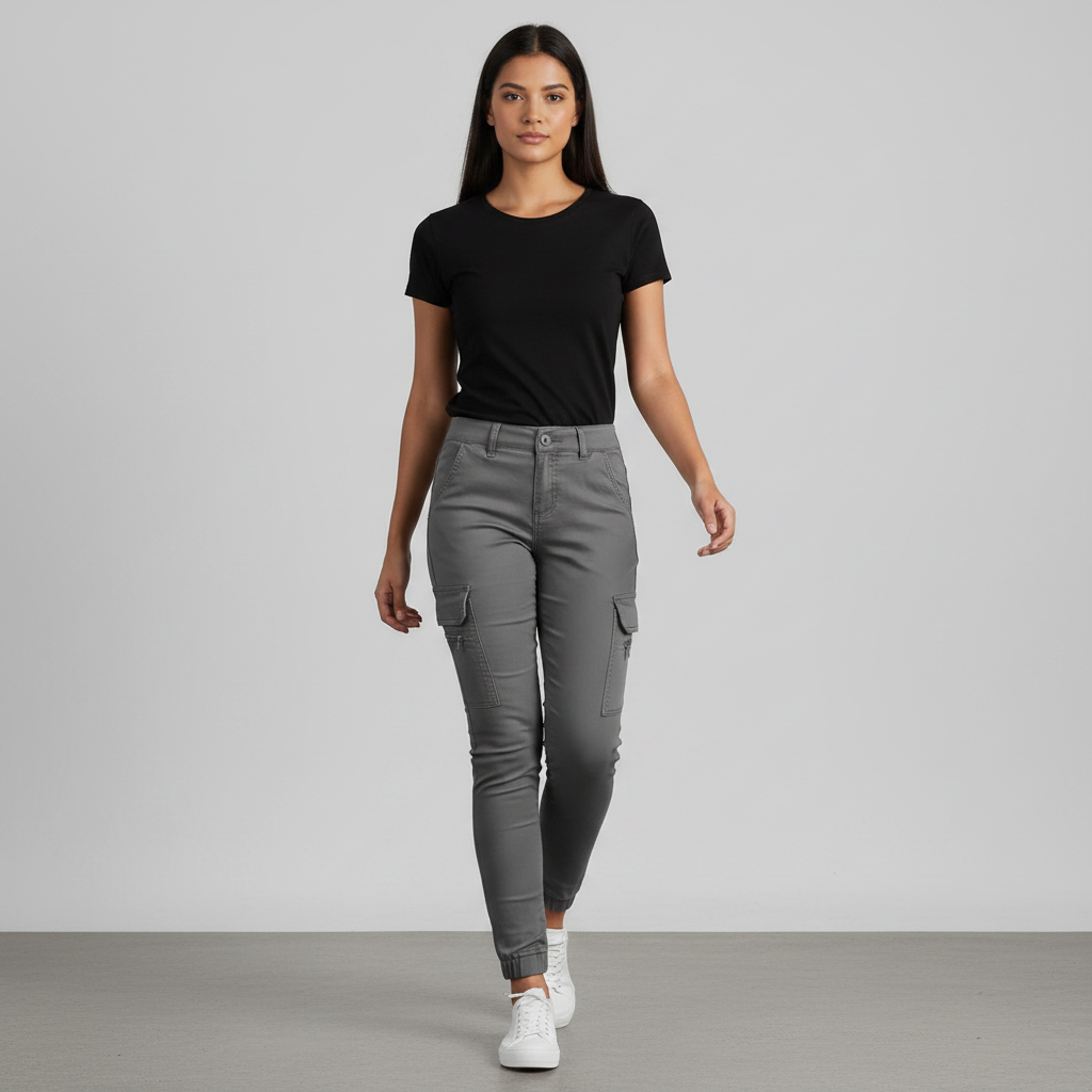 Urban Chic | Women's Cargo Pants with Pockets