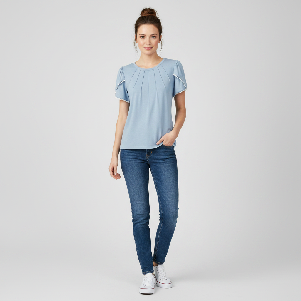 Vanessa Blouse | Women's Top Casual Summer Cotton Blouse
