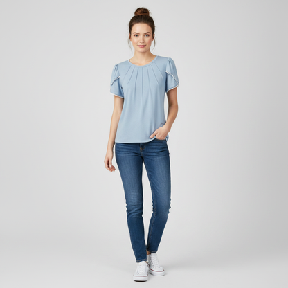 Vanessa Blouse | Women's Top Casual Summer Cotton Blouse