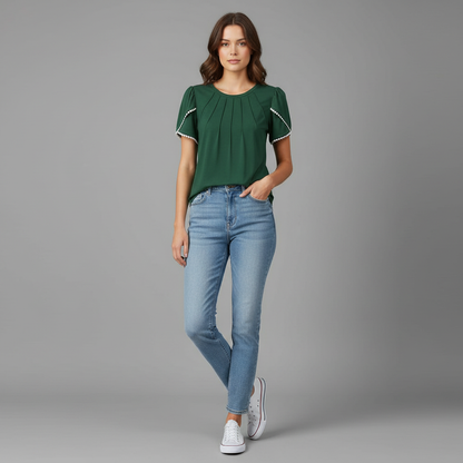 Vanessa Blouse | Women's Top Casual Summer Cotton Blouse