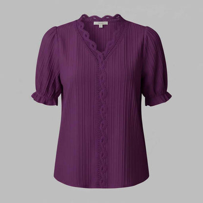 White Puff Sleeve Blouse | Elegant Summer Tops for Women
