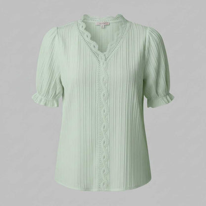 White Puff Sleeve Blouse | Elegant Summer Tops for Women